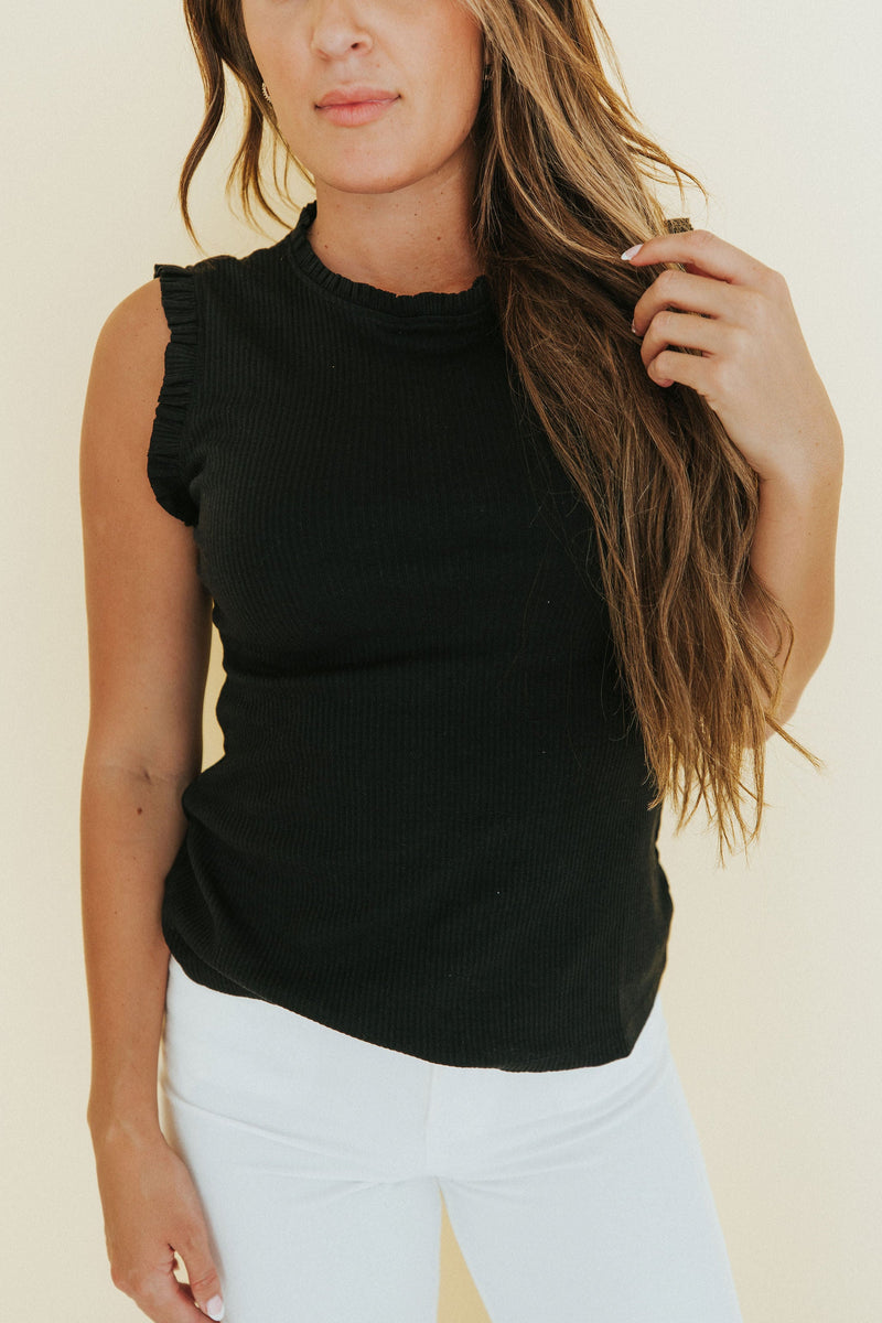 Know It All Ruffle Tank