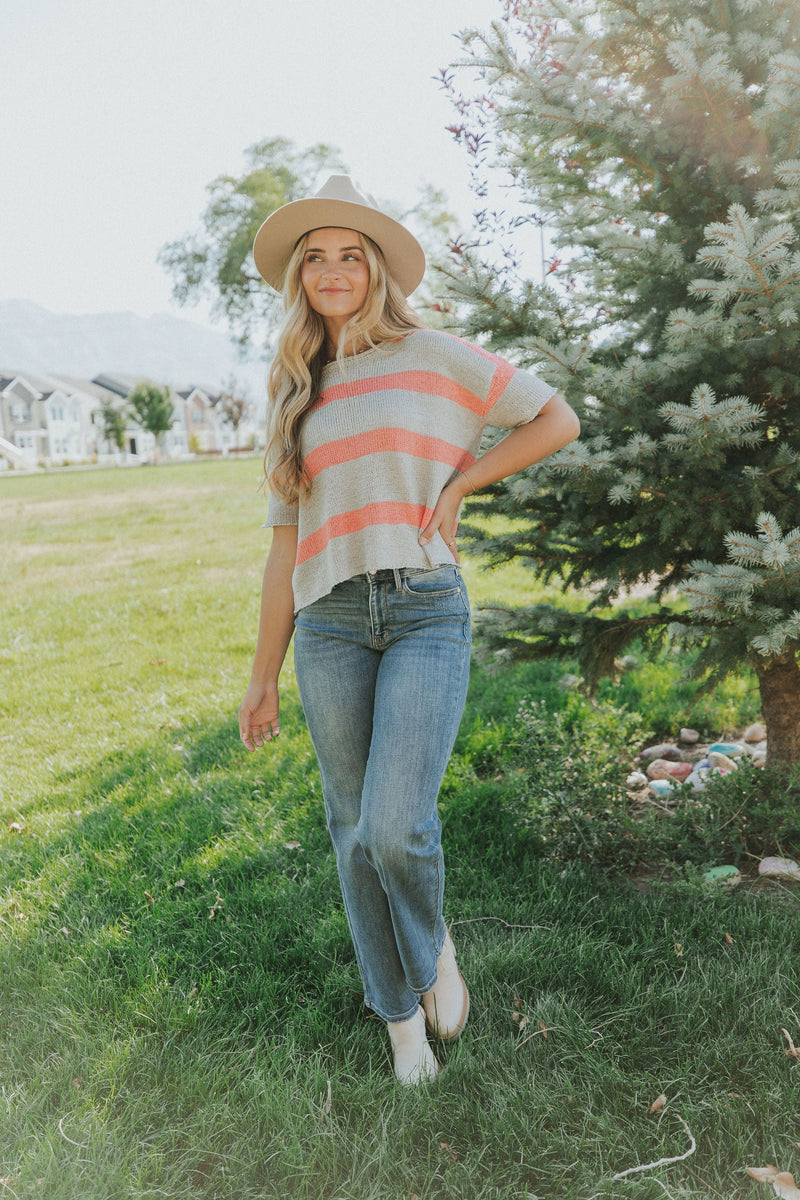 Here For You Striped Sweater