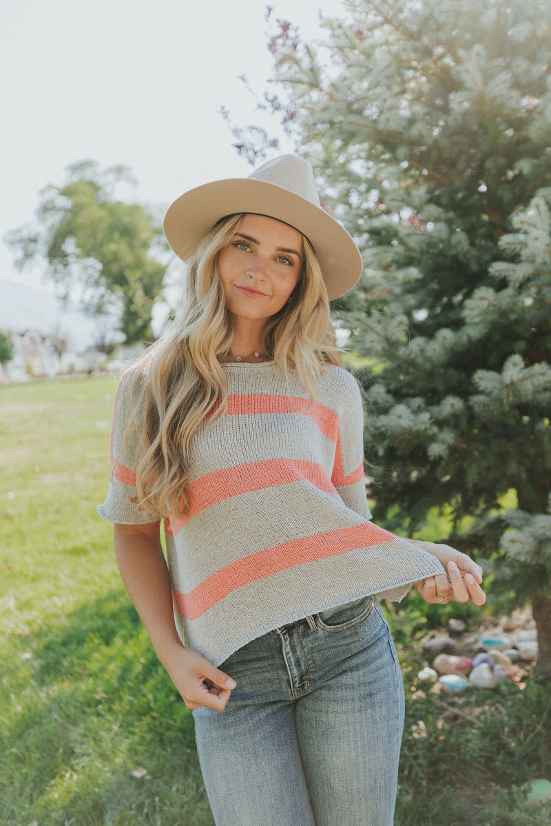 Here For You Striped Sweater