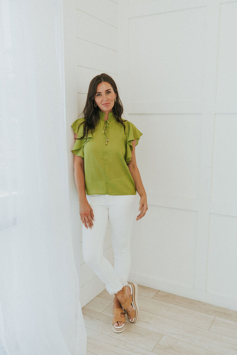 It's All True Ruffle Sleeve Top