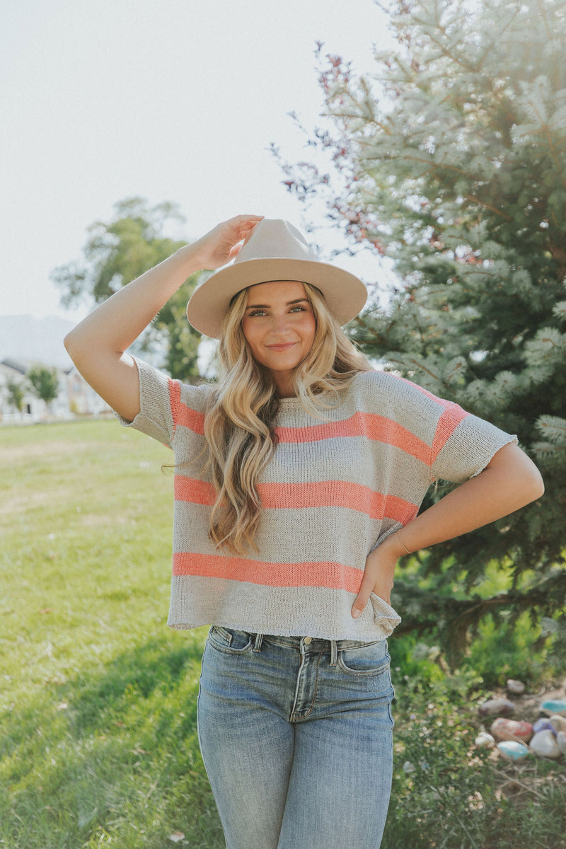 Here For You Striped Sweater