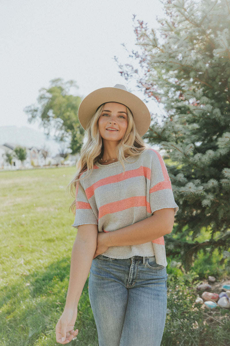 Here For You Striped Sweater