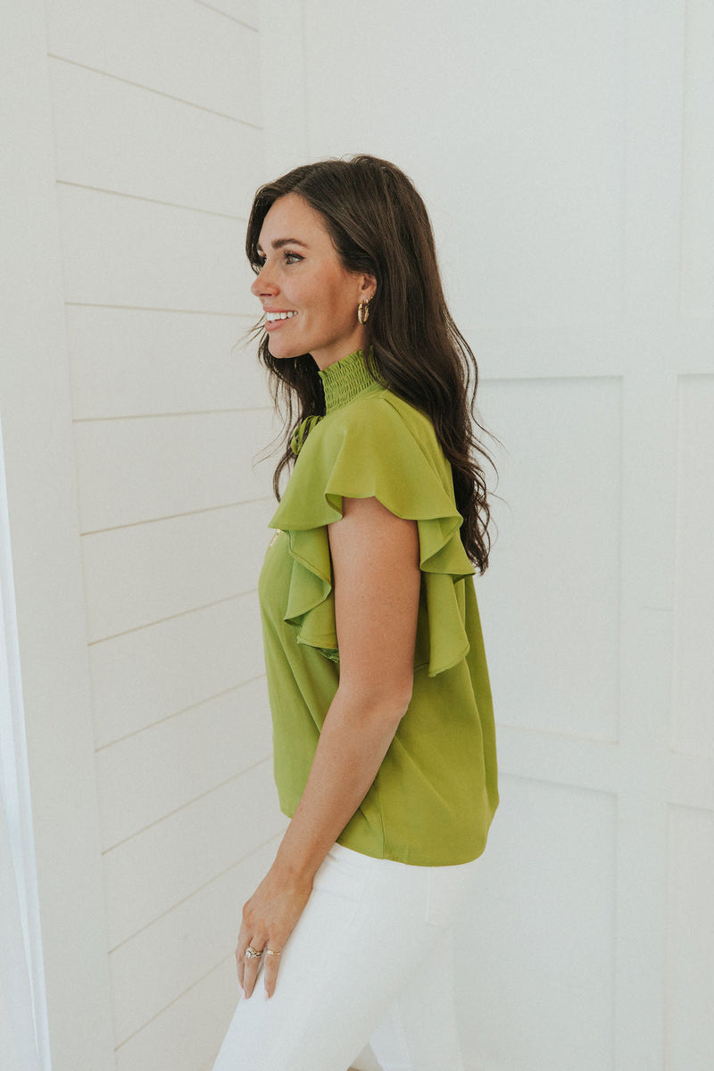 It's All True Ruffle Sleeve Top