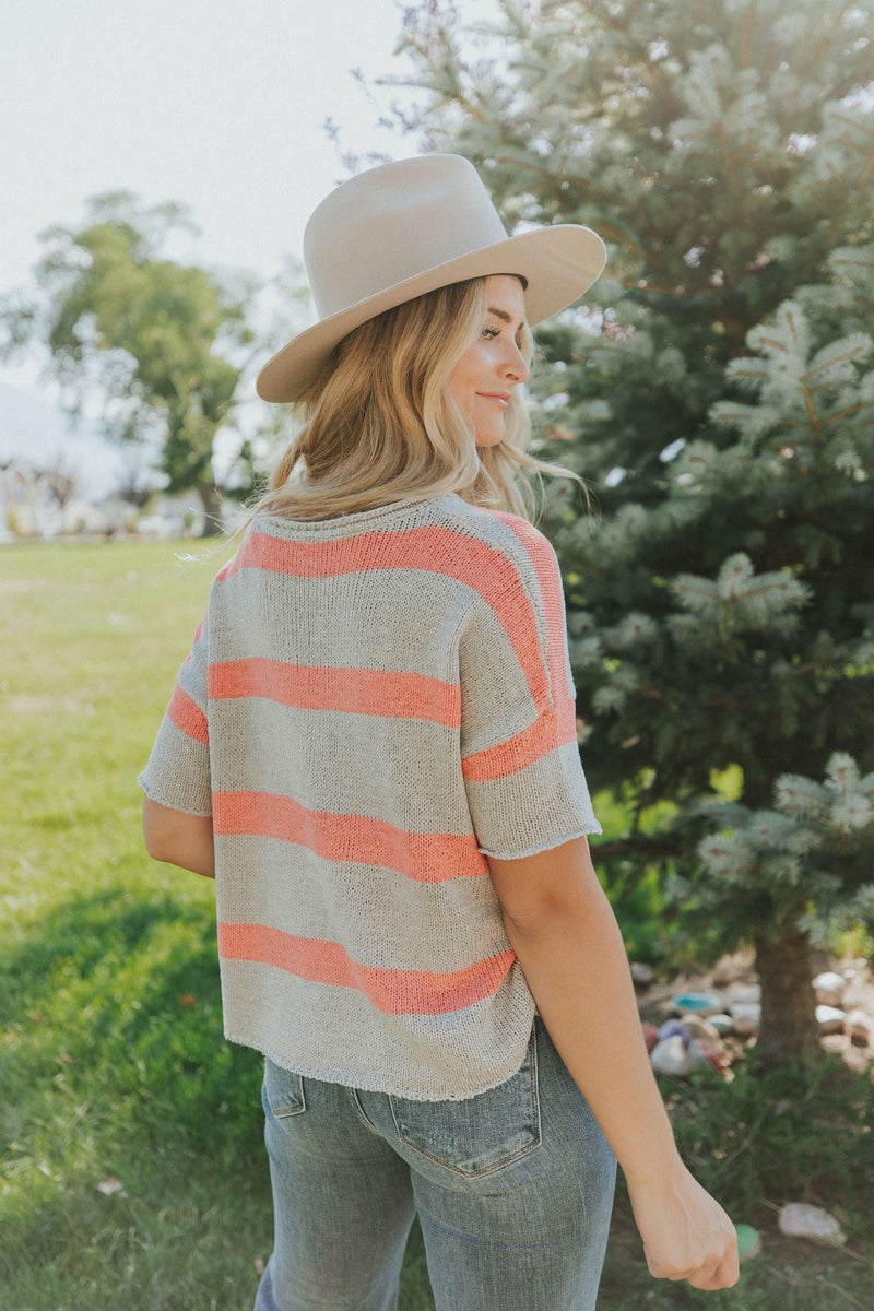 Here For You Striped Sweater