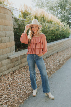 I Believe In You Ruffle Top