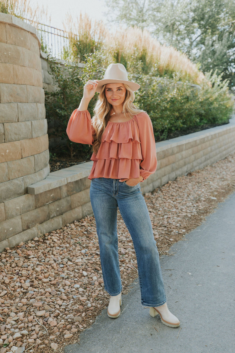 I Believe In You Ruffle Top