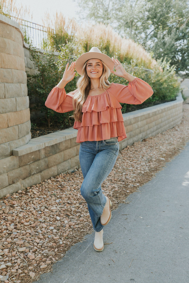 I Believe In You Ruffle Top
