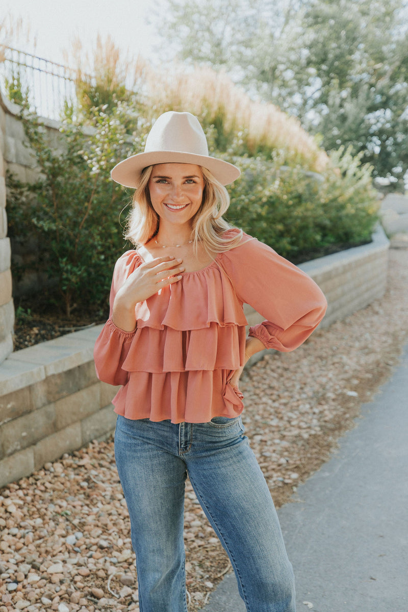 I Believe In You Ruffle Top