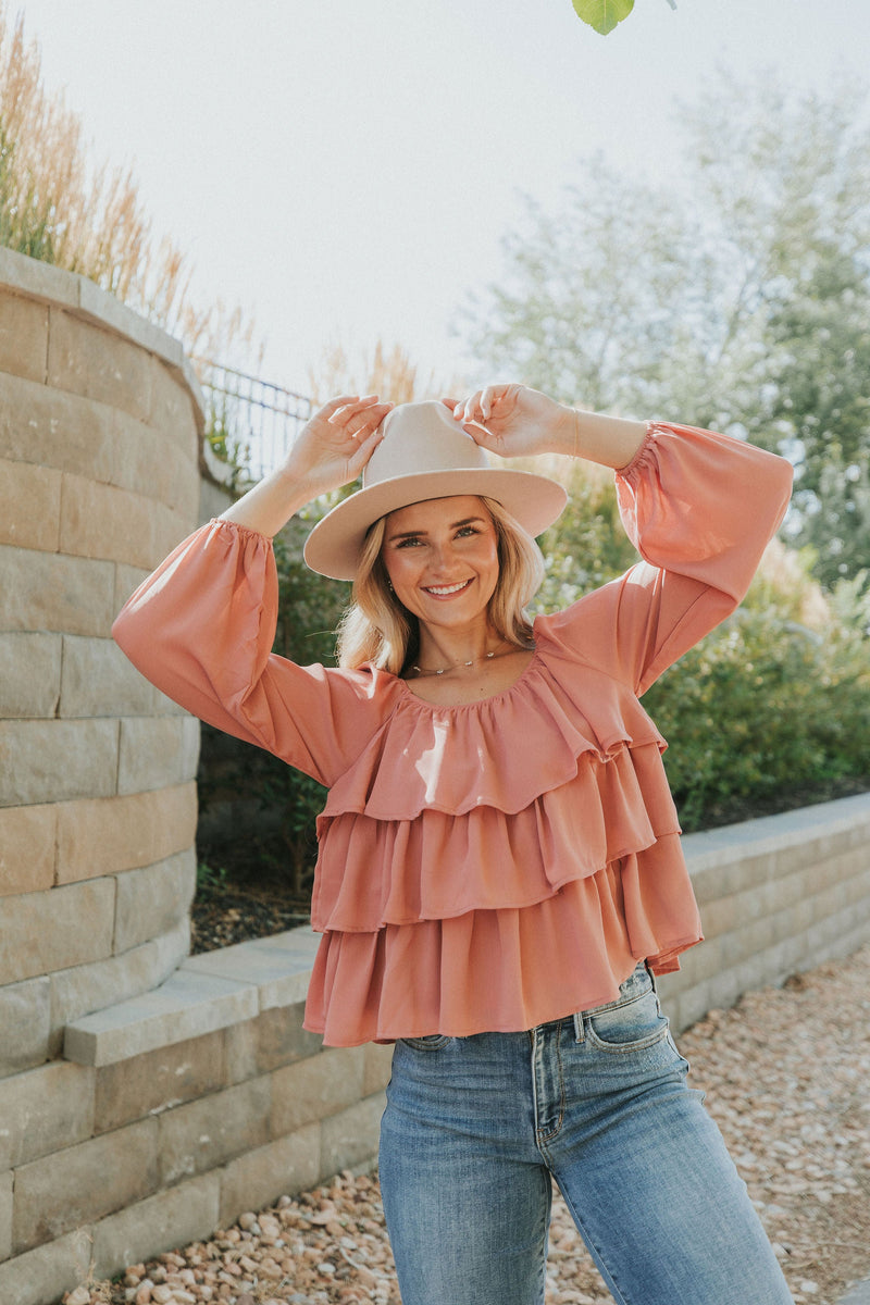 I Believe In You Ruffle Top