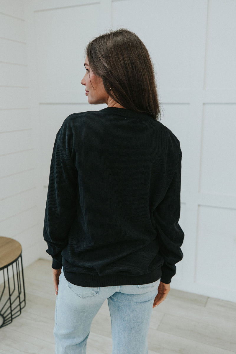 "Spooky" Halloween Corduroy Pullover