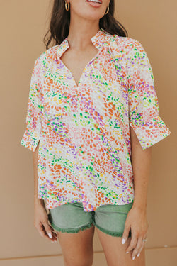 Ease On By V-Neck Top