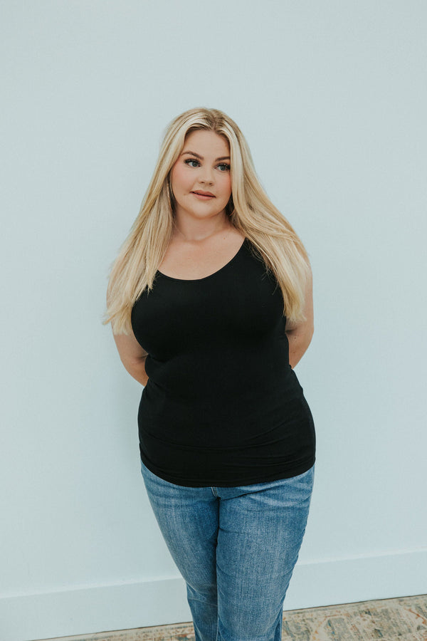 Let's Go Essential Reversible Tank - Black