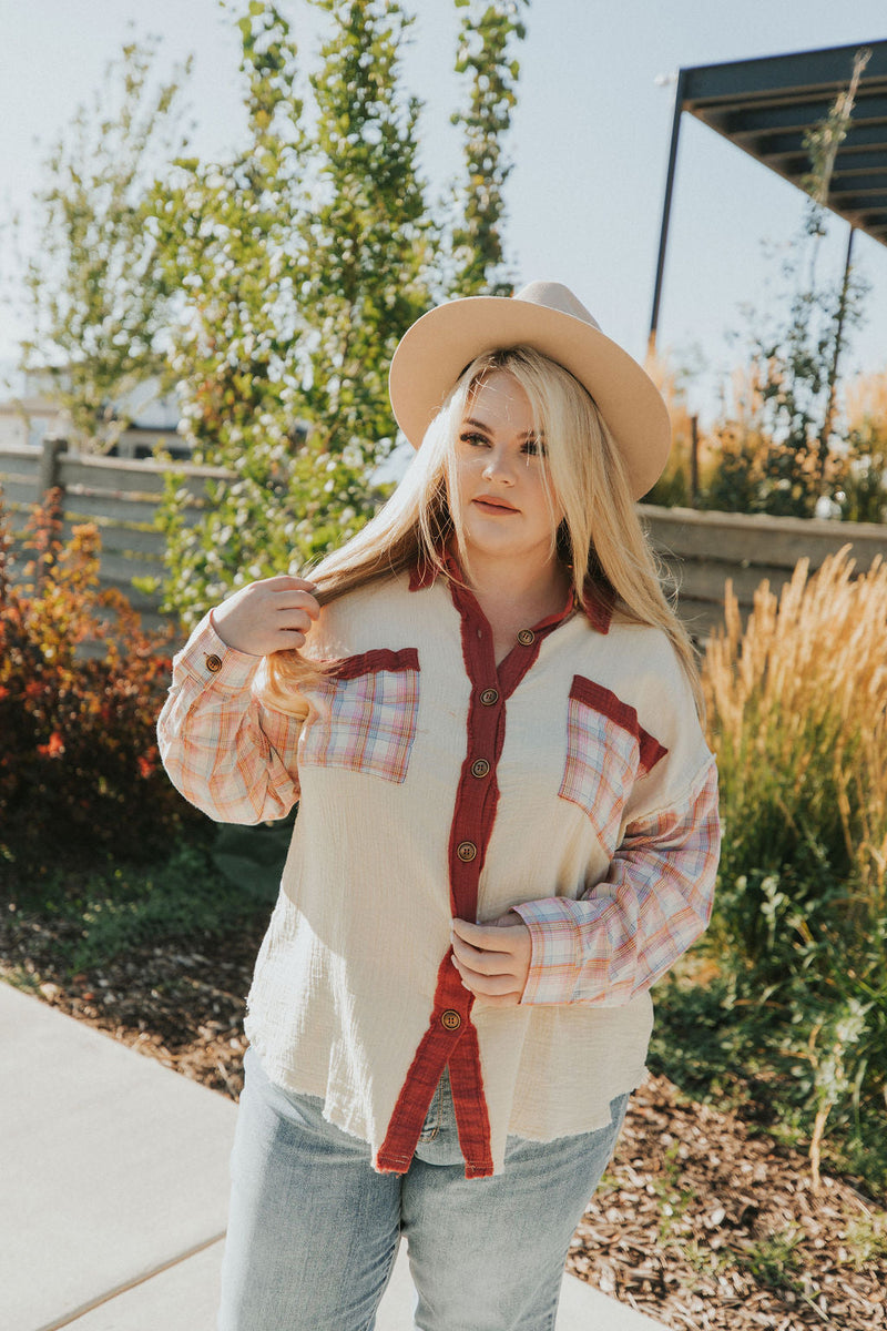 What A Flirt Plaid Shacket
