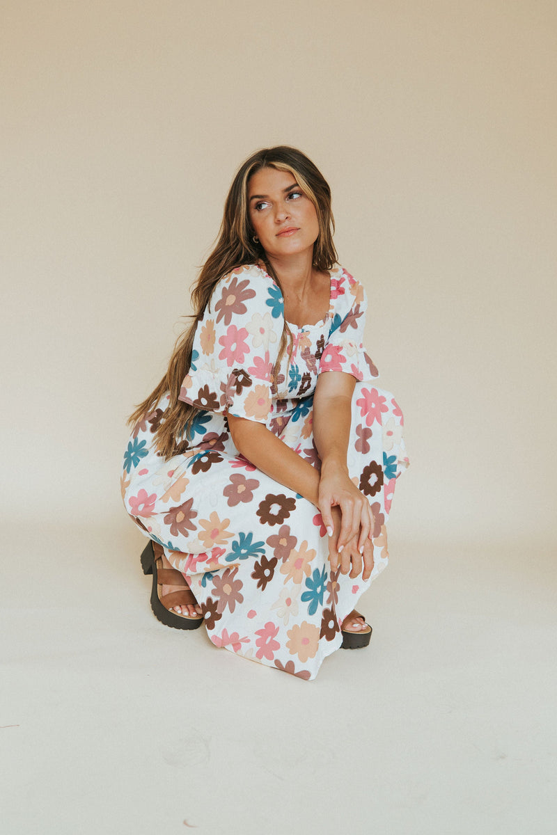 Think It Through Floral Dress