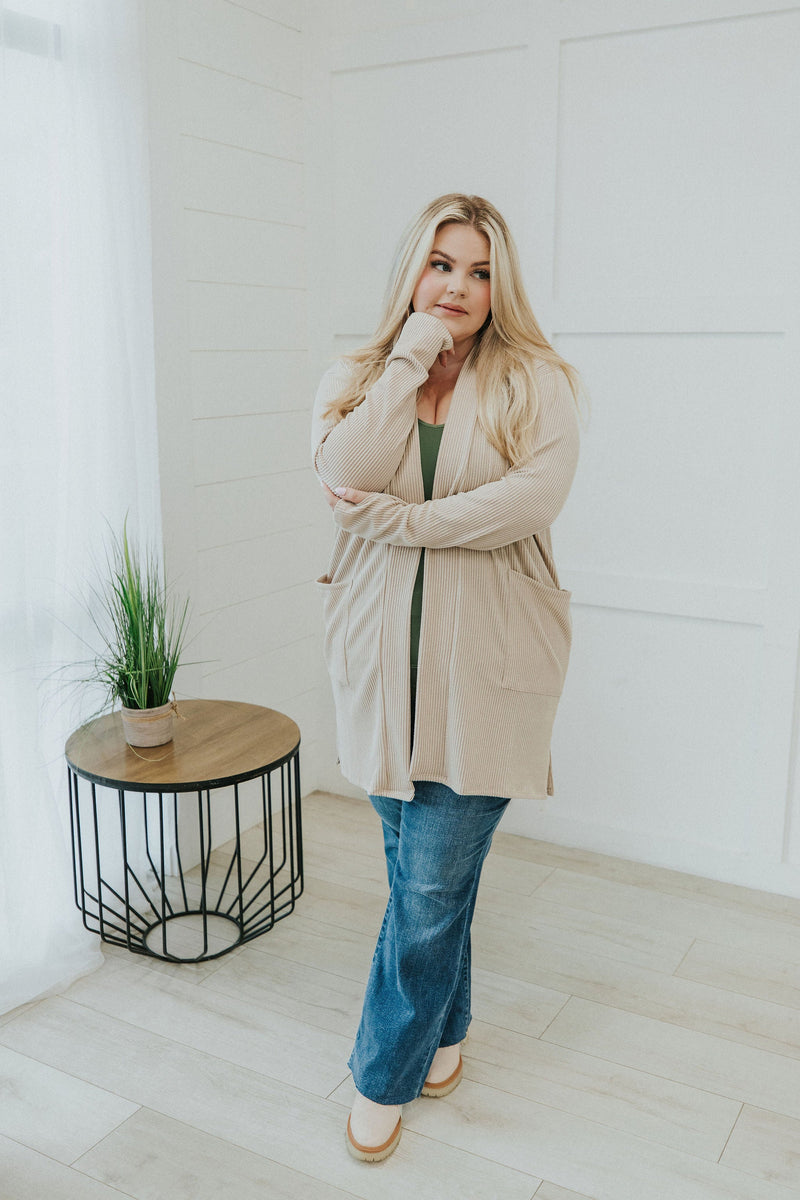 Reese Ribbed Cardigan