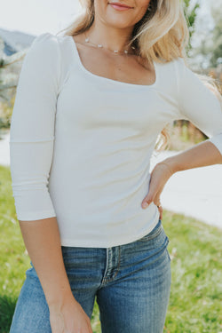 All For Love Square Neck Top