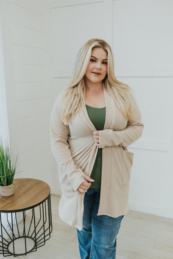 Reese Ribbed Cardigan