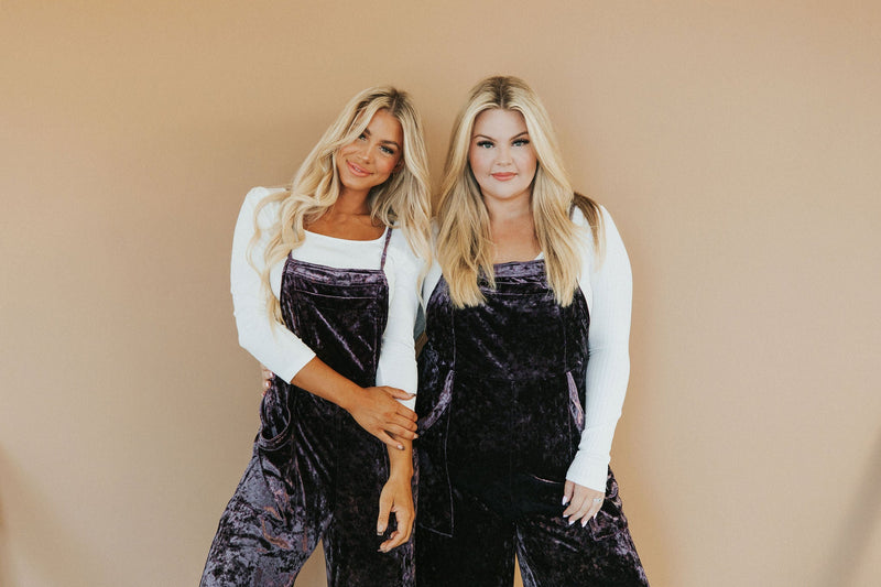 All Figured Out Velvet Jumpsuit