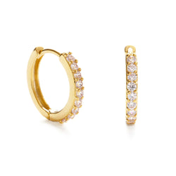Crystal Hoop Earrings