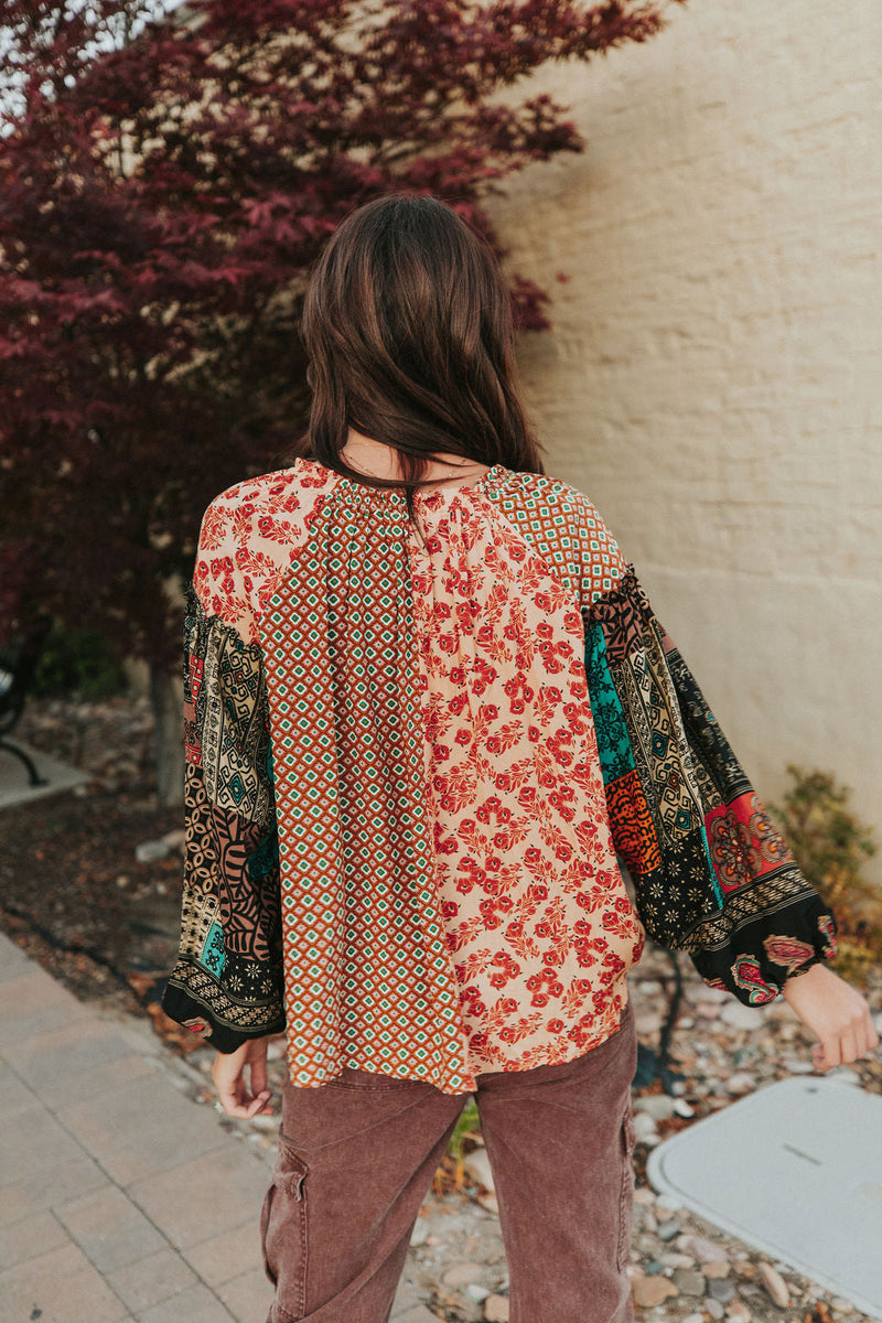 Let's Be Clear Bubble Sleeve Top
