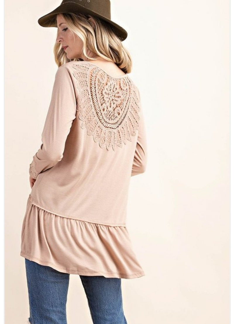 Romantic Lace Detail Top