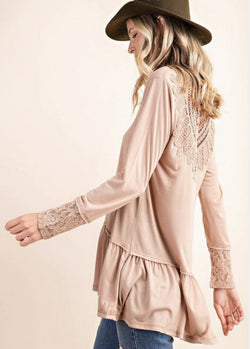 Romantic Lace Detail Top