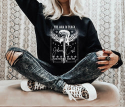 The man in black Sweatshirt