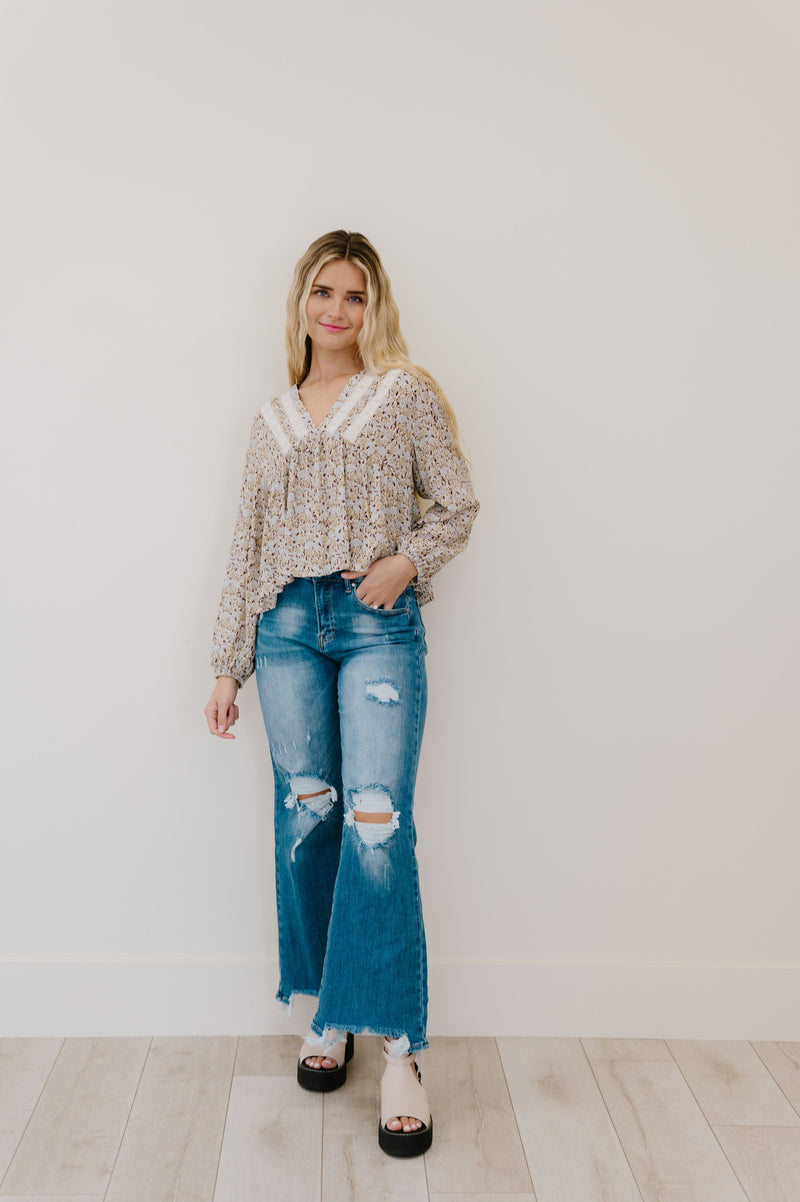 Keep A Look Out Floral Top