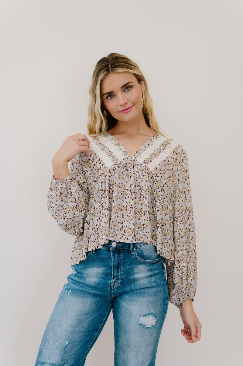 Keep A Look Out Floral Top