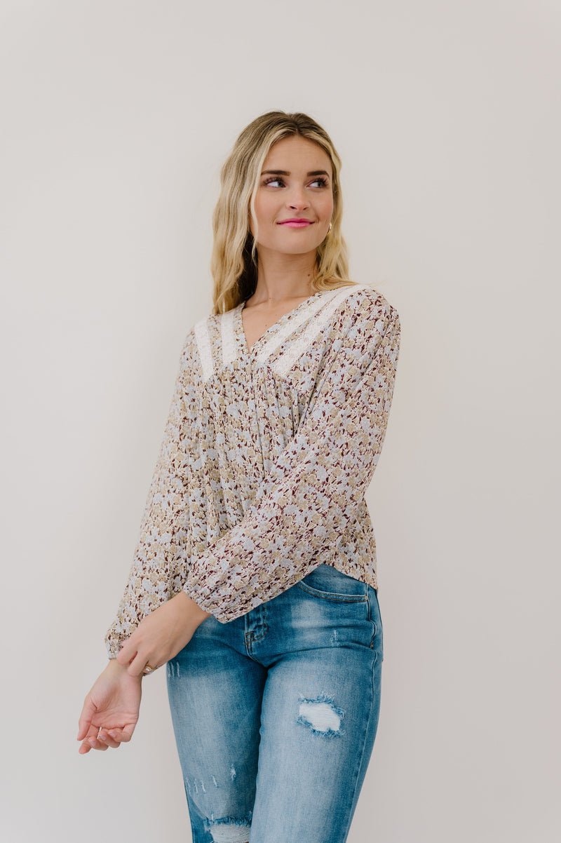 Keep A Look Out Floral Top