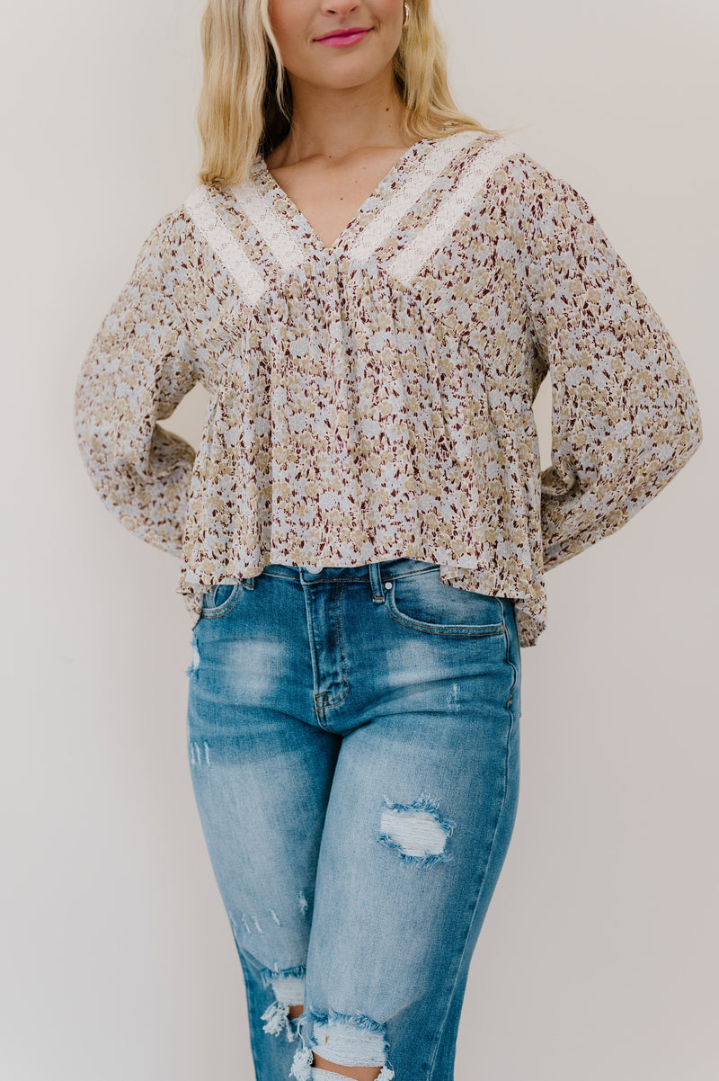 Keep A Look Out Floral Top