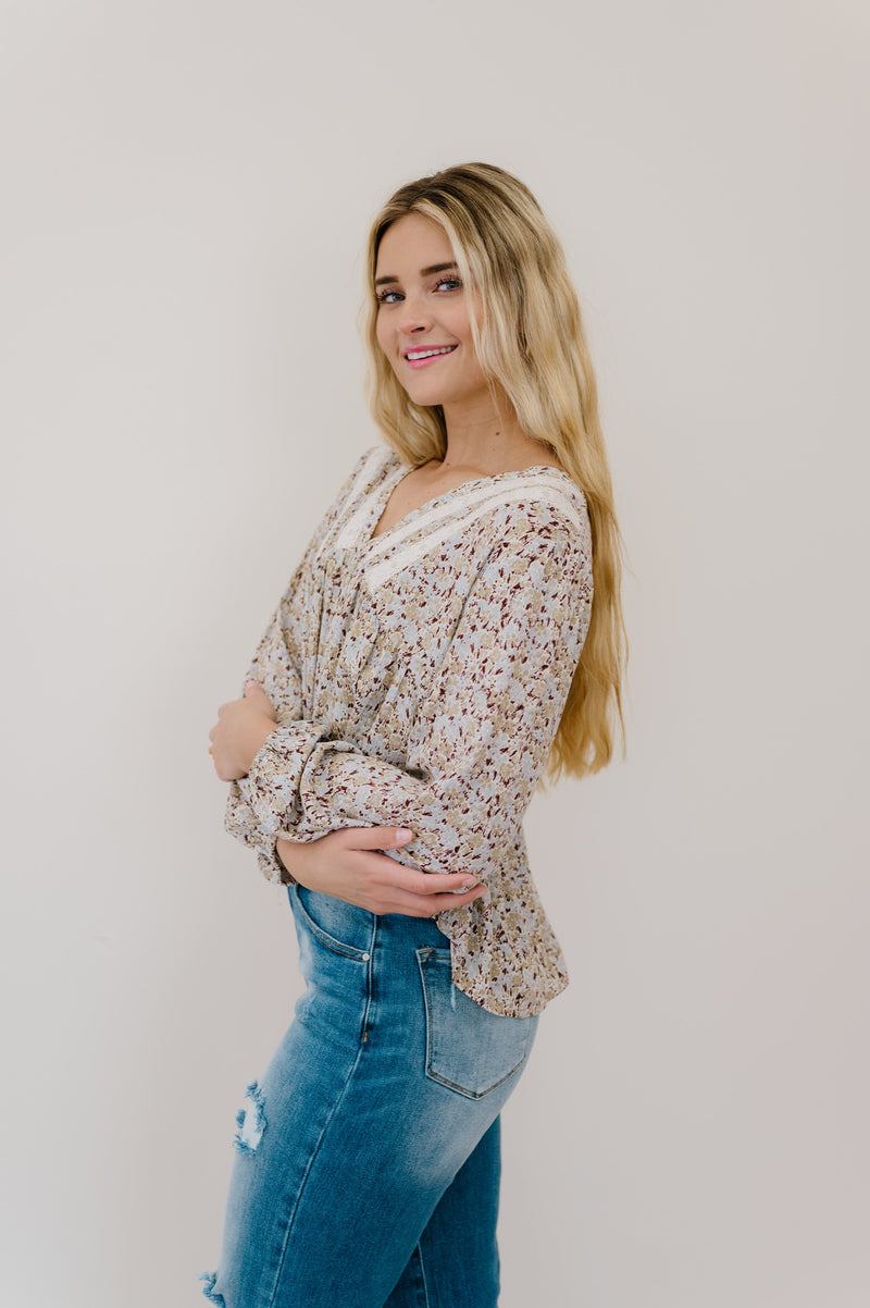 Keep A Look Out Floral Top