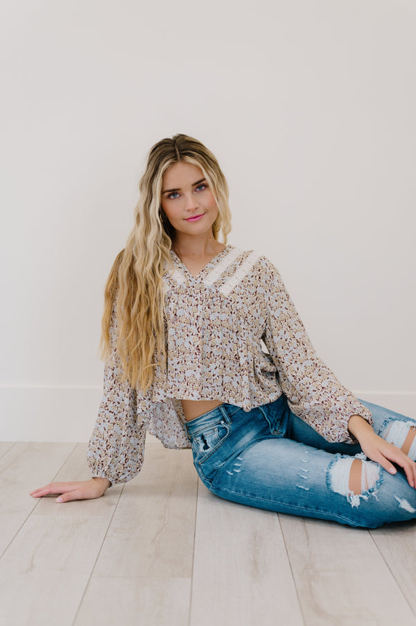 Keep A Look Out Floral Top