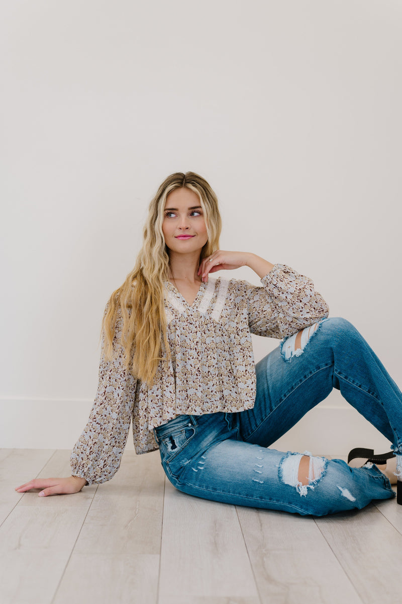 Keep A Look Out Floral Top