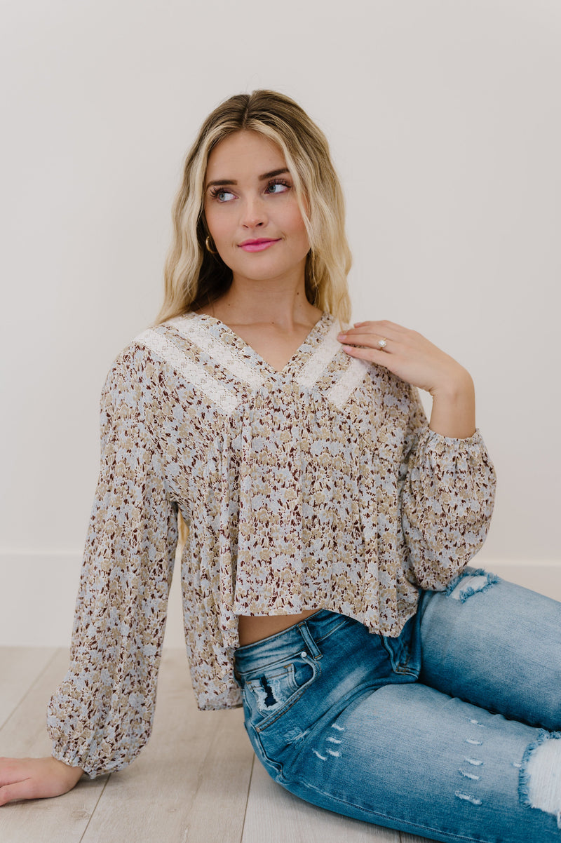 Keep A Look Out Floral Top