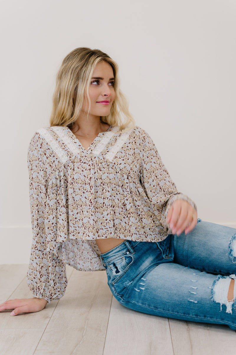 Keep A Look Out Floral Top