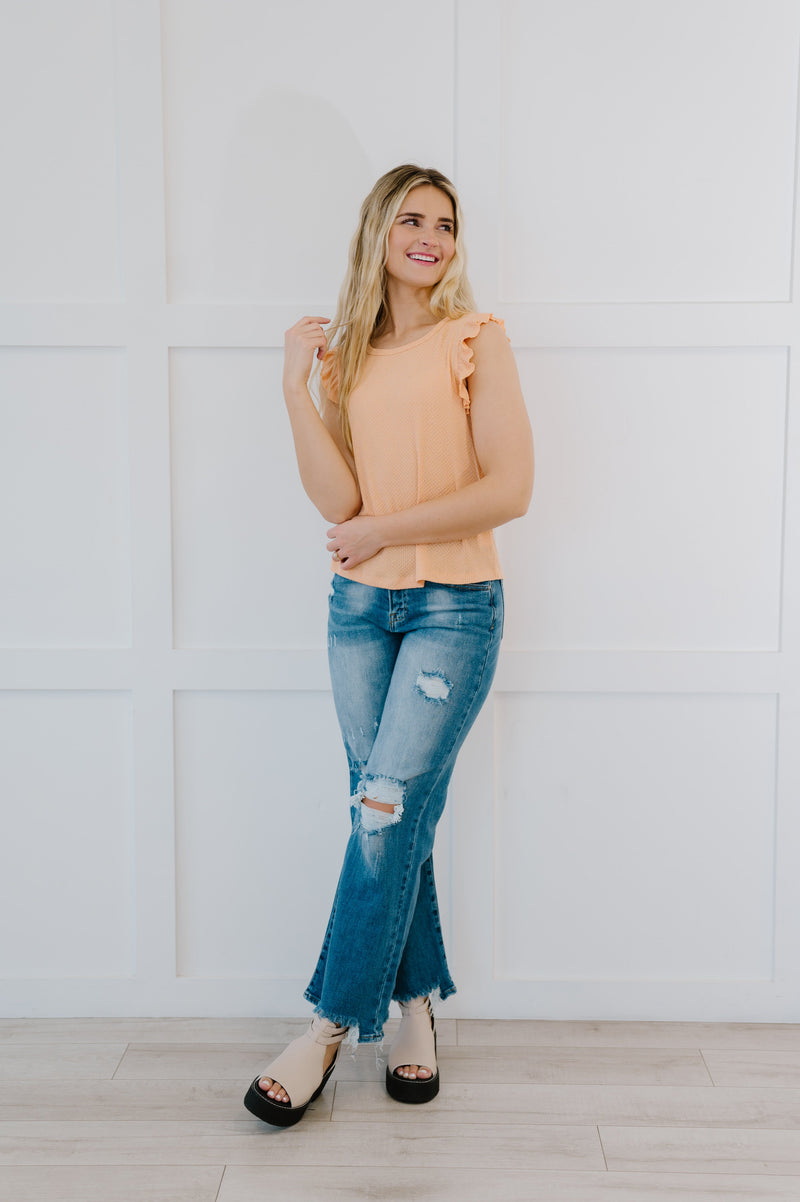 Call Me Darling Ruffle Sleeve Tank