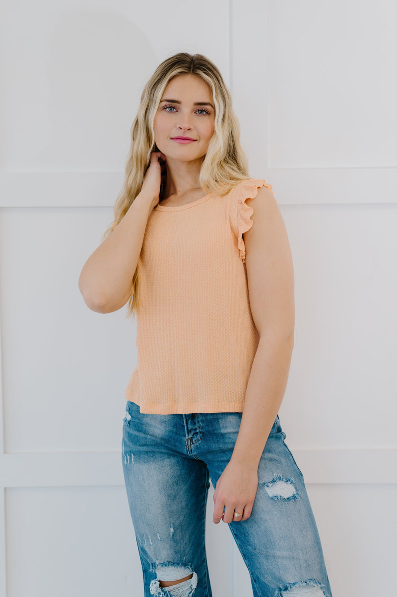 Call Me Darling Ruffle Sleeve Tank