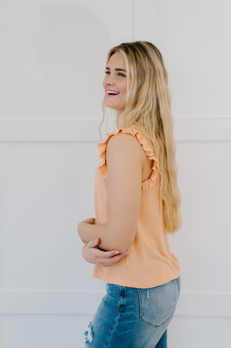 Call Me Darling Ruffle Sleeve Tank