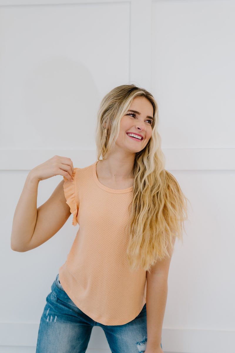 Call Me Darling Ruffle Sleeve Tank