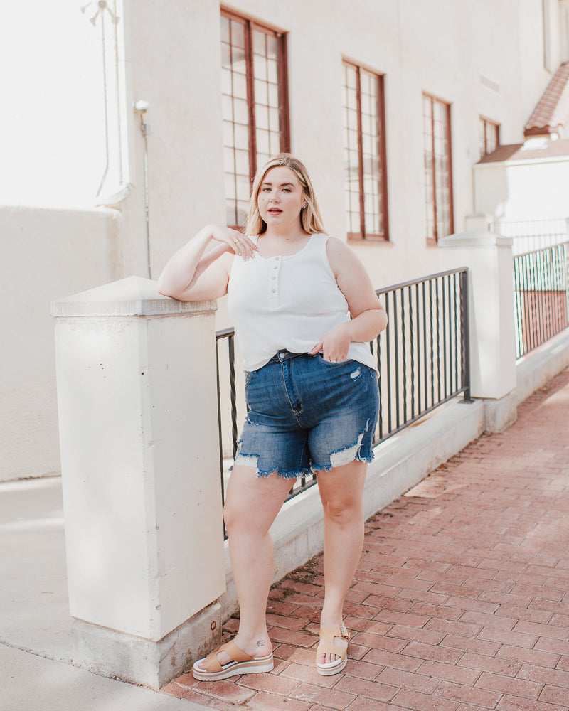 High Hopes Distressed Shorts