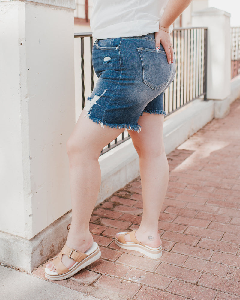 High Hopes Distressed Shorts