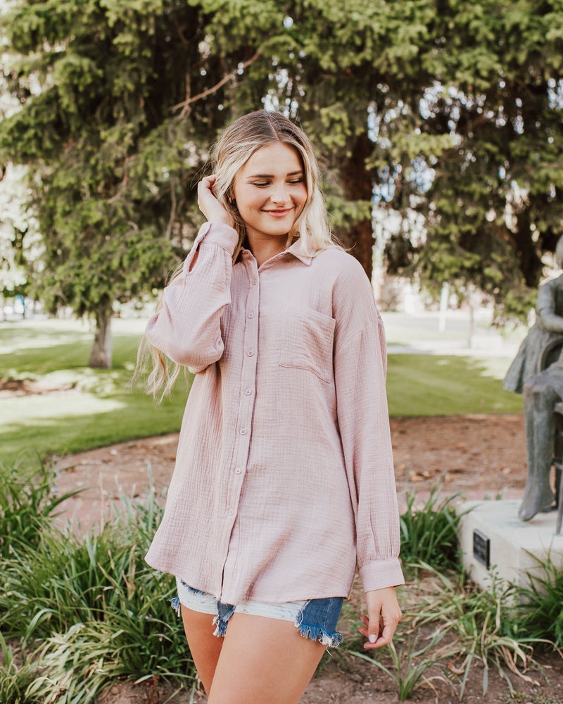 Love Life Button Up Top
