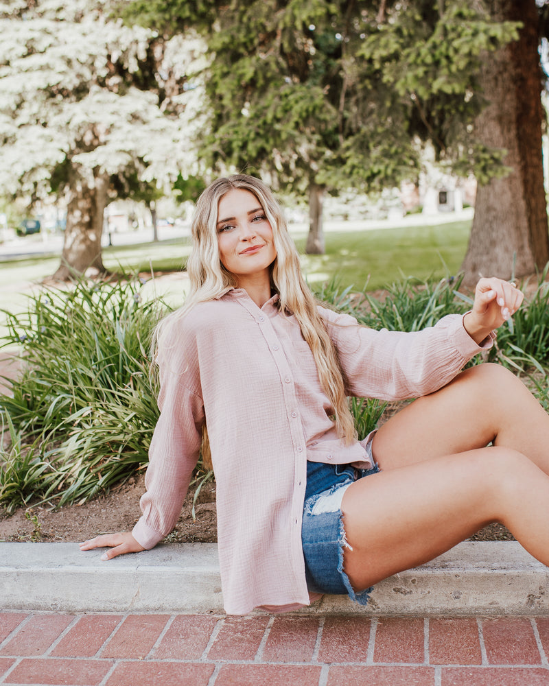 Love Life Button Up Top