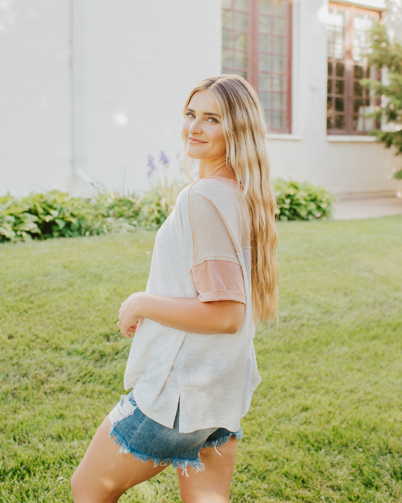 On The Move Contrast Top