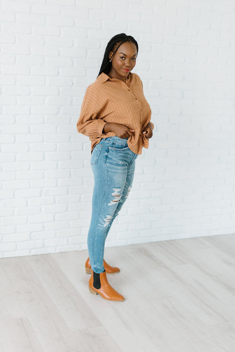 So Much To Love Bleach Splatter Jeans