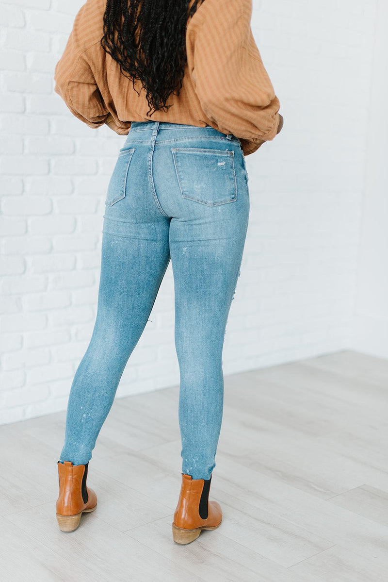 So Much To Love Bleach Splatter Jeans