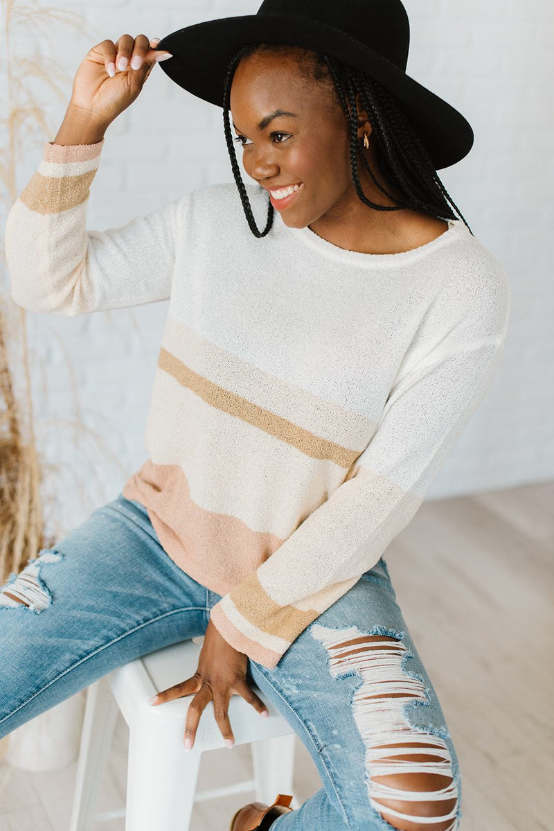 In Your Element Striped Sweater
