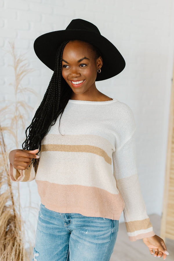 In Your Element Striped Sweater