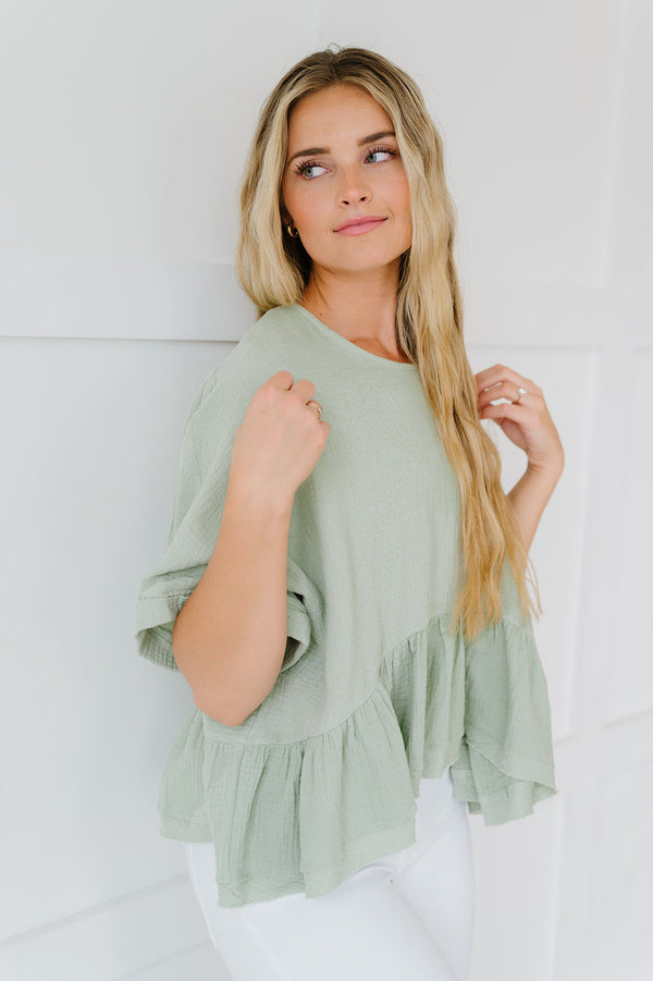 Out For The Day Babydoll Top
